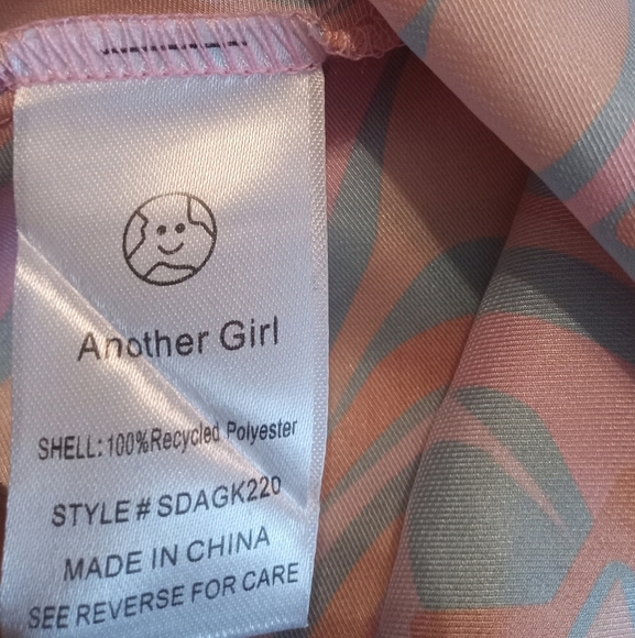 NWOT Another Girl Swirl Print Bias Cut Midi Slip Dress Size 6 P2P 20 - Picture 13 of 14